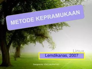 metode kepramukaan