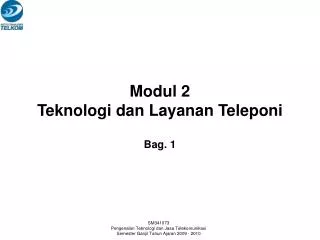 modul 2 teknologi dan layanan teleponi