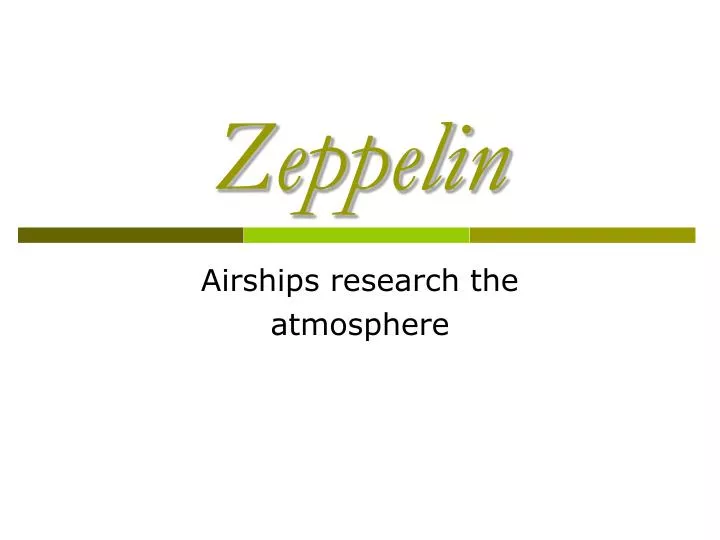 airships research the atmosphere