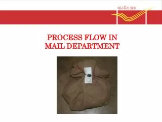 PROCESS FLOW IN MAIL DEPARTMENT