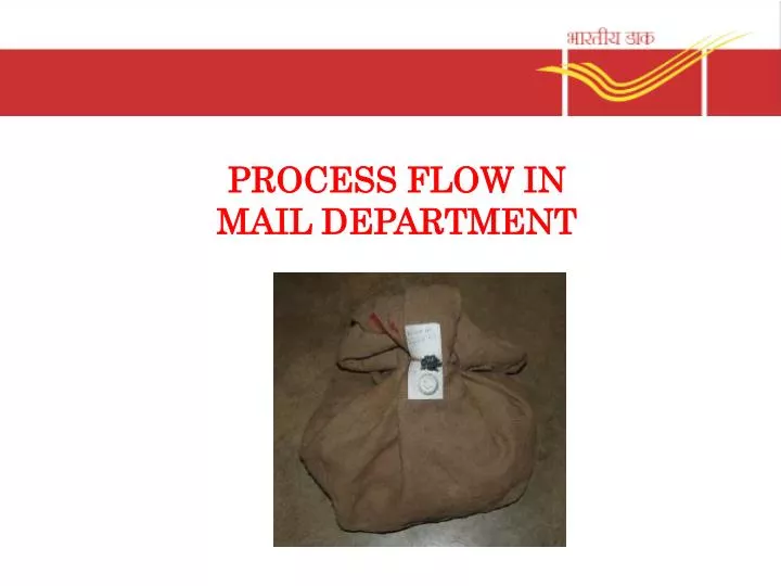 process flow in mail department