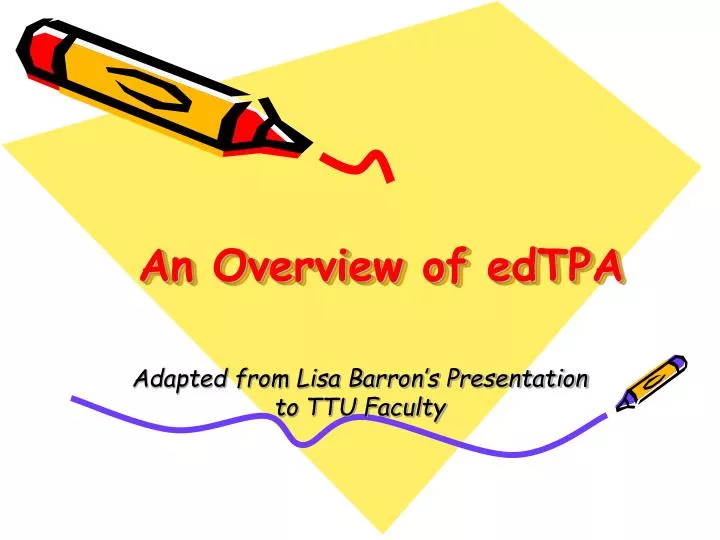 an overview of edtpa