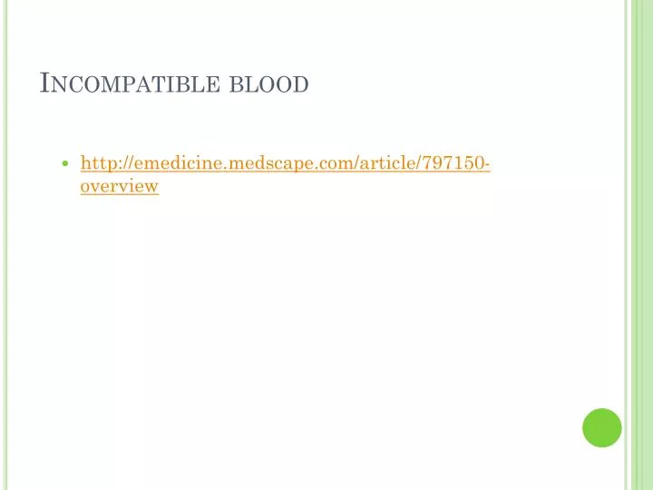 incompatible blood