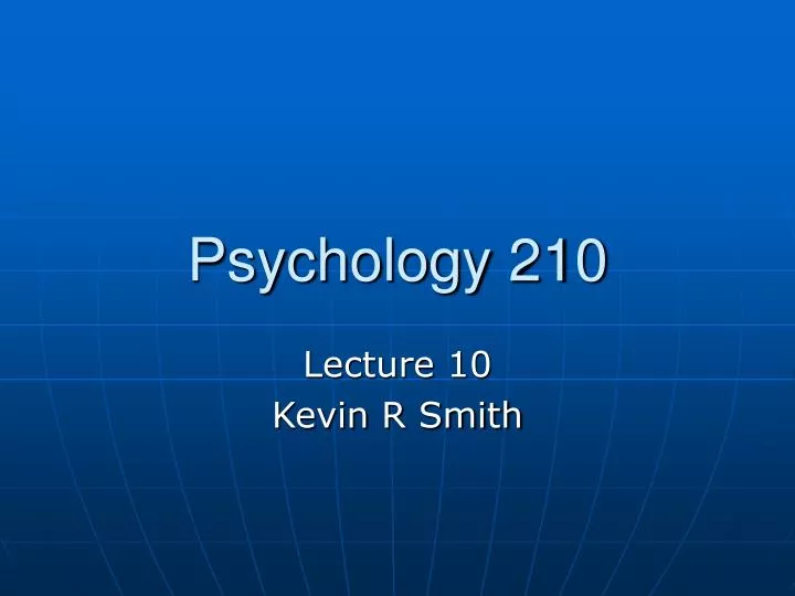 psychology 210