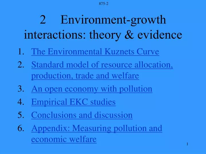 2 environment growth interactions theory evidence