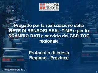 torino 9 gennaio 2012