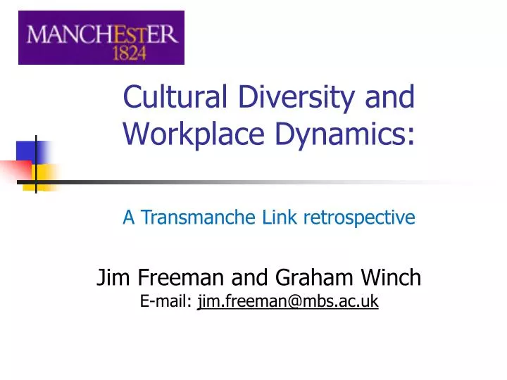 cultural diversity and workplace dynamics