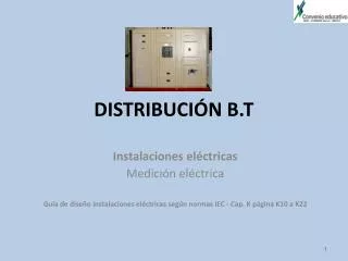 distribuci n b t