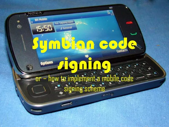 symbian code signing