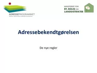 adressebekendtg relsen