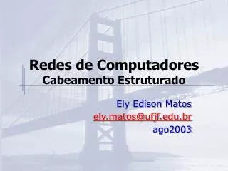 redes de computadores cabeamento estruturado