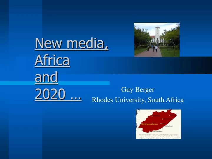 new media africa and 2020