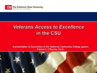 Veterans Access to Excellence in the CSU