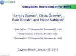 Composite Interconnect for SOFC - slide 1