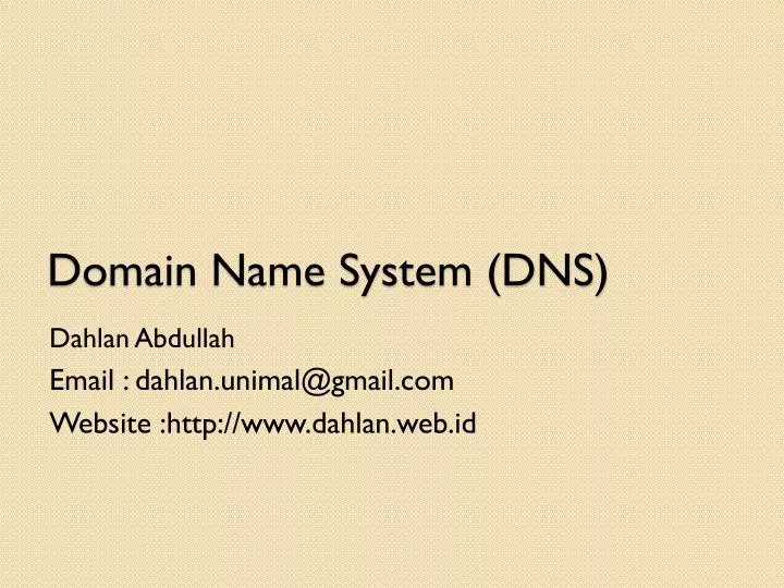 domain name system dns