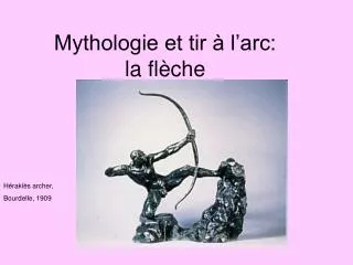 mythologie et tir l arc la fl che