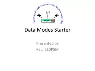 Data Modes Starter