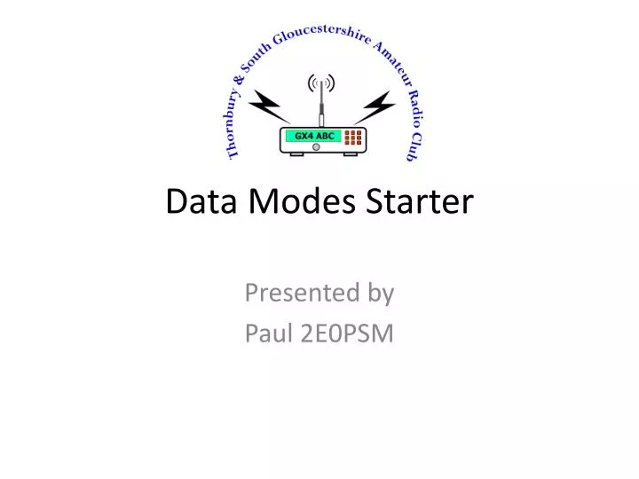 data modes starter