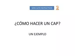 c mo hacer un cap
