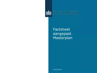 factsheet aangepast masterplan