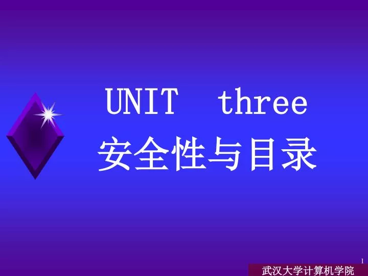 unit three