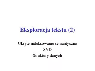 eksploracja tekstu 2