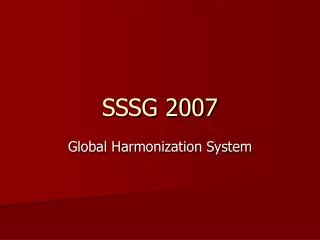 SSSG 2007
