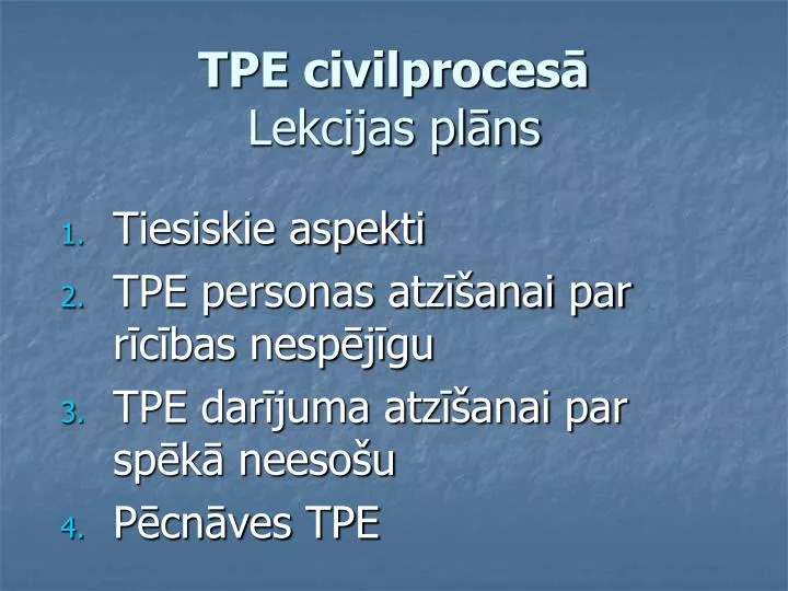 tpe civilproces lekcijas pl ns