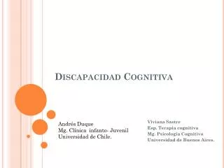 discapacidad cognitiva