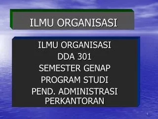 ilmu organisasi