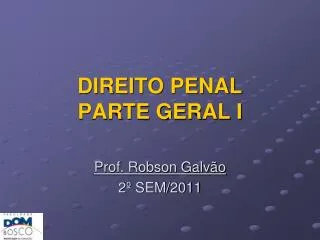 direito penal parte geral i
