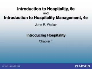 Introducing Hospitality