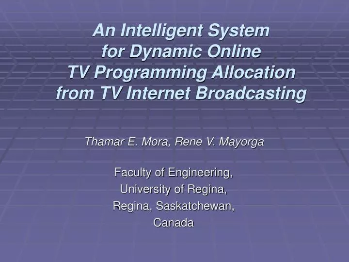 an intelligent system for dynamic online tv programming allocation from tv internet broadcasting