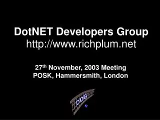 DotNET Developers Group richplum