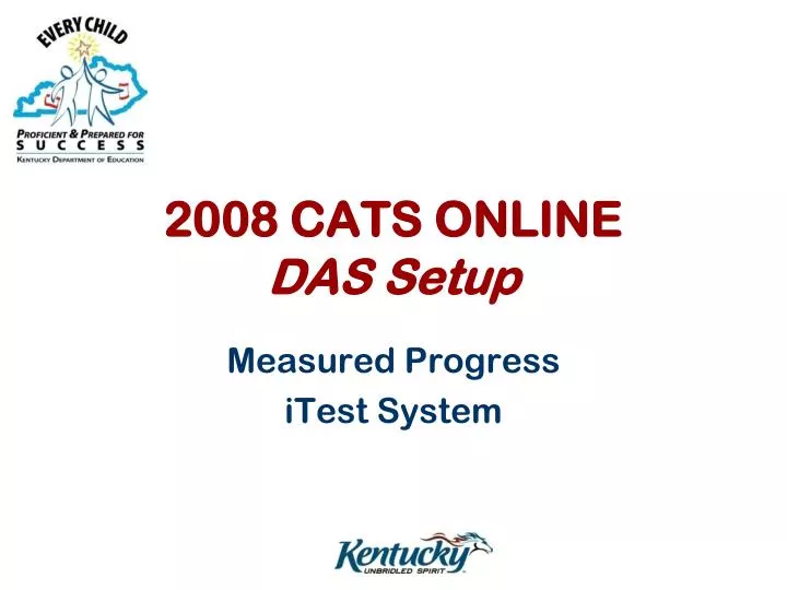 2008 cats online das setup
