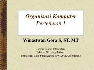 organisasi komputer pertemuan 1