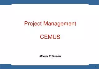 Project Management CEMUS