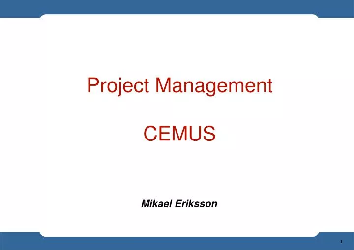 project management cemus