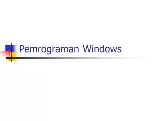 pemrograman windows