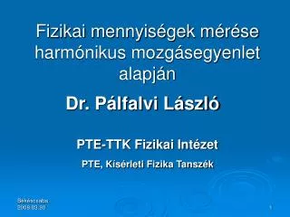 dr p lfalvi l szl