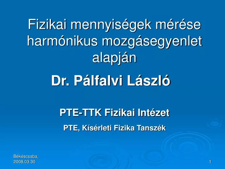 dr p lfalvi l szl