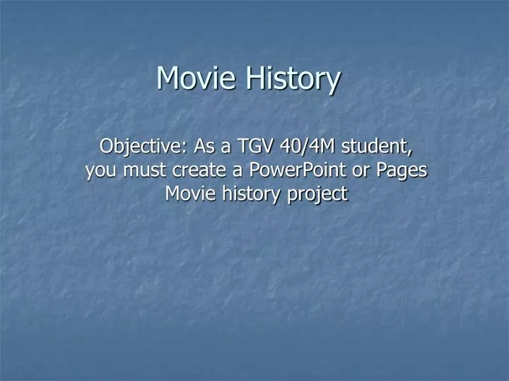 movie history