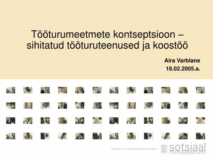 t turumeetmete kontseptsioon sihitatud t turuteenused ja koost