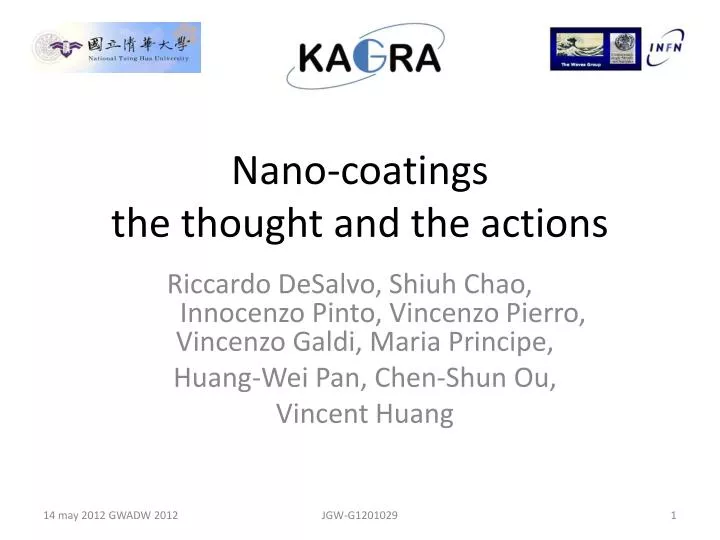 nano coatings the thought and the actions