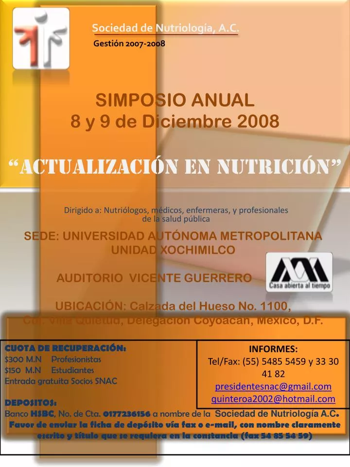 simposio anual 8 y 9 de diciembre 2008 actualizaci n en nutrici n