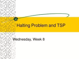 Halting Problem and TSP