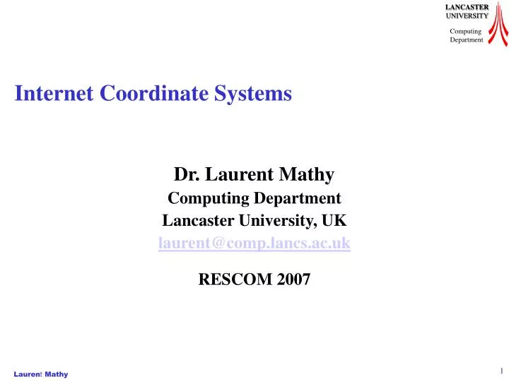internet coordinate systems
