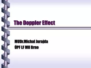 The Doppler Effect