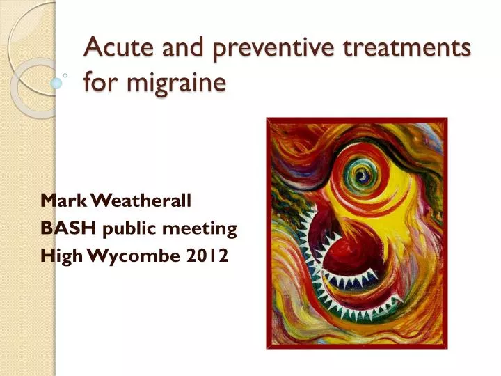 acute and preventive treatments for migraine