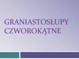 graniastos upy czworok tne